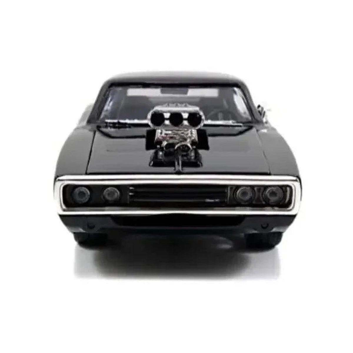Charger replica front view with supercharger