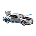 R34 replica with doors and hood open