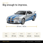 Skyline GT-R R34 1:24 replica size 21.1 x 7.9 x 6.2 cm